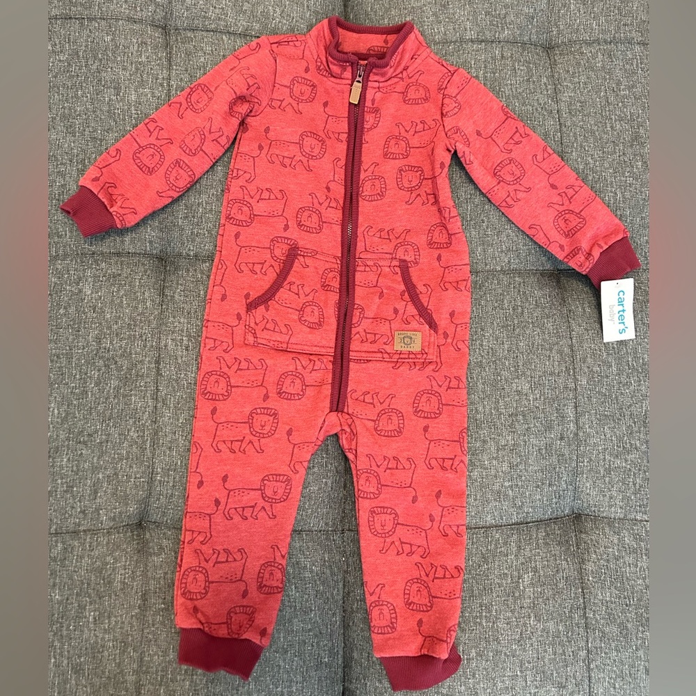 🆕Carter’s Infant Boy Jumpsuit Size 24 months NEW